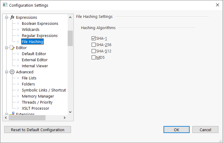 FileHashConfig
