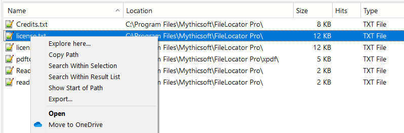 FileListView