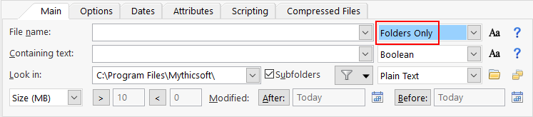 SimpleSearchFolders