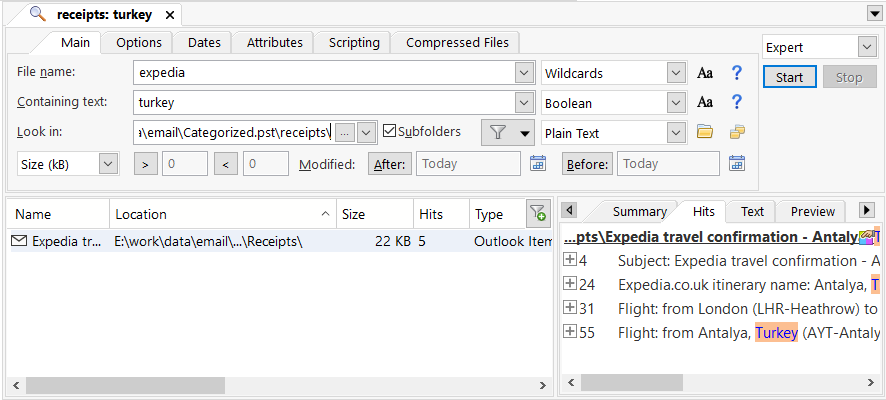 OutlookSearch